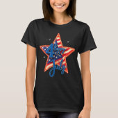 Freedom Threads: moedige Amerikaanse trots Prints T-shirt (Voorkant)
