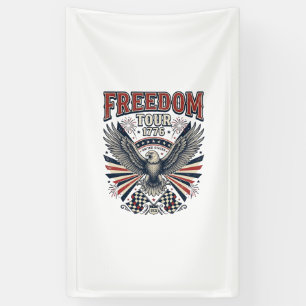 Freedom Tour 1776 Vintage Eagle Patriottisch T-shi Spandoek
