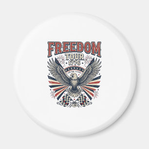 Freedom Tour 1776 Vintage Eagle Patriottische Shir Magneet