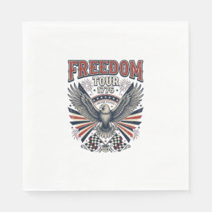 Freedom Tour 1776 Vintage Eagle Patriottische Shir Servet