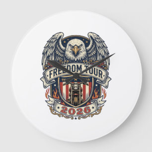 Freedom Tour 2026 Vintage Eagle Motorfiets Grote Klok