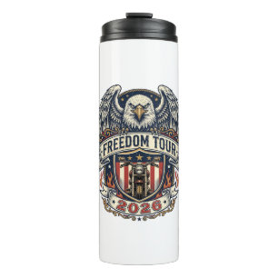 Freedom Tour 2026 Vintage Eagle Motorfiets Thermosbeker