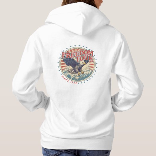 Freedom Tour Patriottische Hoodie (Achterkant)