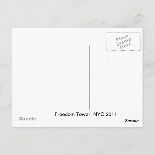 Freedom Tower Briefkaart (Achterkant)