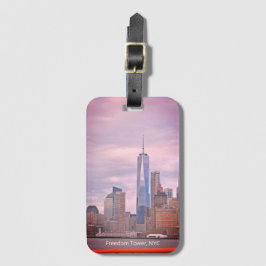 Freedom Tower uit Staten Island Ferry NYC Bagagelabel