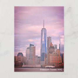 Freedom Tower uit Staten Island Ferry NYC Briefkaart