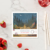 Freedom Trails Campfire Americana Decor Servet (Insitu)