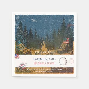 Freedom Trails Campfire Americana Decor Servet
