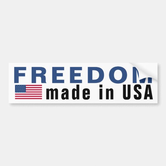 Freedom USA Bumpersticker (Voorkant)