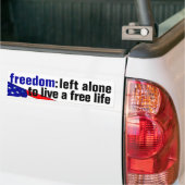 Freedom (v.2 vlag) Bumpersticker (Op Truck)