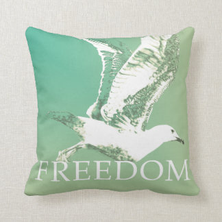 Freedom vintage mossel kussen