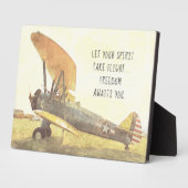 "Freedom"-vliegtuig CUSTOM-vliegtuig Fotoplaat (Zijkant)