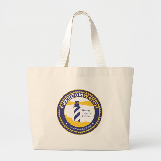 Freedom Watch Grote Tote Bag (Voorkant)