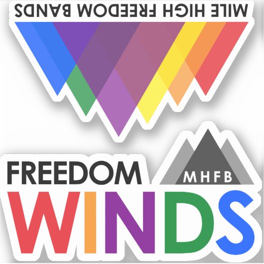 Freedom Winds en MHFB-Stickers Sticker (Voorkant)
