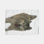 Freedom Wolf Arctic Fleece Blanket (Voorkant (Horizontaal))