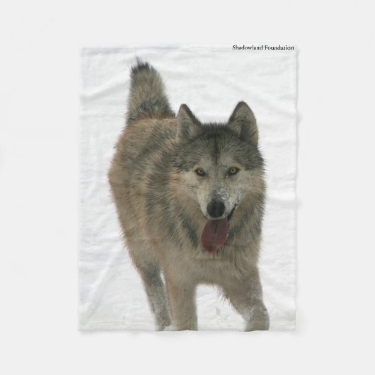 Freedom Wolf Arctic Fleece Blanket (Voorkant)