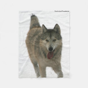 Freedom Wolf Arctic Fleece Blanket Deken