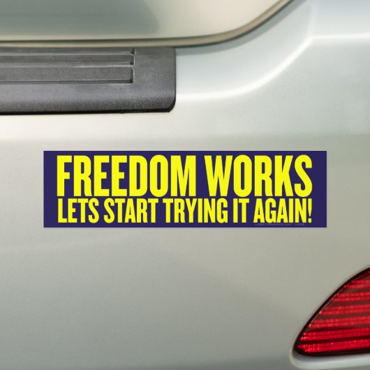 Freedom Works Bumpersticker (Op auto)