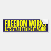Freedom Works Bumpersticker (Voorkant)