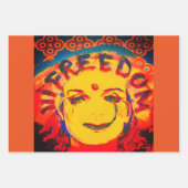 Freedom Yellow smiley face Inpakpapier Vel (Voorkant 3)