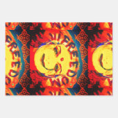 Freedom Yellow smiley face Inpakpapier Vel (Voorkant 2)