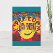 Freedom Yellow smiley face Kaart (Voorkant)