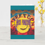Freedom Yellow smiley face Kaart (Gele Bloem)