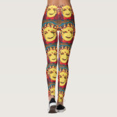 Freedom Yellow smiley face Leggings (Achterkant)