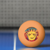 Freedom Yellow smiley face Pingpongbal (Net)