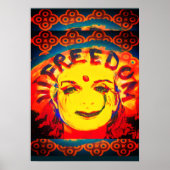 Freedom Yellow smiley face Poster (Voorkant)