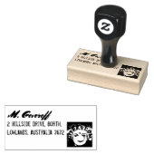 Freedom Yellow smiley face Rubberstempel (Gestempeld)