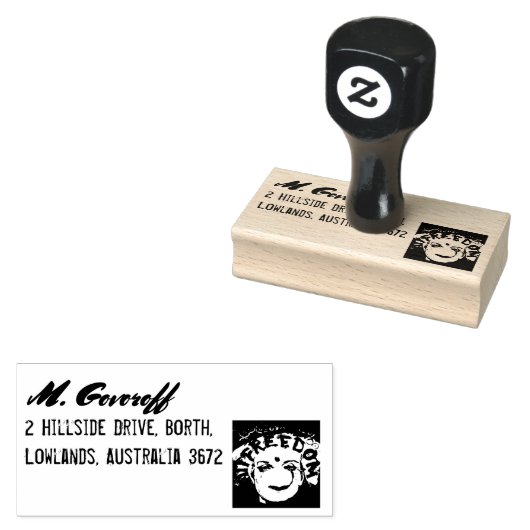 Freedom Yellow smiley face Rubberstempel (Gestempeld)