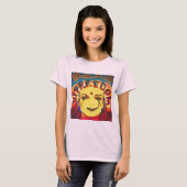Freedom Yellow smiley face T-shirt (Voorkant volledig)