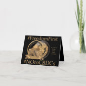 #FreedomFirst: Liberty Wallet - Embrace Freedom Bedankkaart (Voorkant)