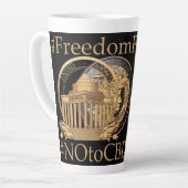 #FreedomFirst: Liberty Wallet - Embrace Freedom Latte Mok (Linkerhoek)