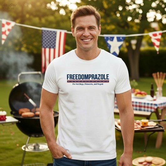 Freedomprazole Grappig 4 juli Patriottisch T-shirt
