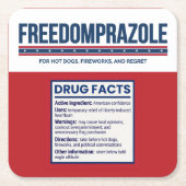 Freedomprazole Grappige 4 juli Onderzetters (Voorkant)
