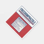 Freedomprazole Grappige 4 juli Patriottische Serve Servet (Hoek)