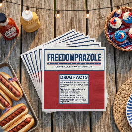Freedomprazole Grappige 4 juli Patriottische Serve Servet