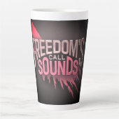 Freedom's Call klinkt Latte Mok (Voorkant)