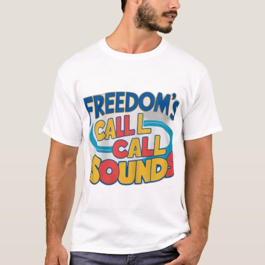 Freedom's Call klinkt T-shirt (Voorkant)
