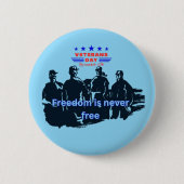 Freedom's Defenders baby blue Ronde Button 5,7 Cm (Voorkant)