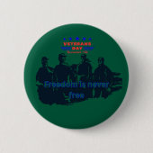Freedom's Defenders hunter green Ronde Button 5,7 Cm (Voorkant)