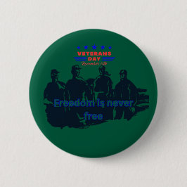 Freedom's Defenders hunter green Ronde Button 5,7 Cm