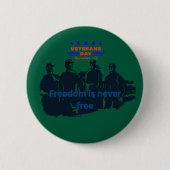 Freedom's Defenders jager groen Ronde Button 5,7 Cm (Voorkant)