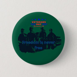 Freedom's Defenders jager groen Ronde Button 5,7 Cm
