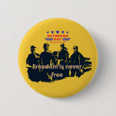 Freedom's Defenders light orange Ronde Button 5,7 Cm (Voorkant)