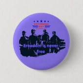 Freedom's Defenders light purple Ronde Button 5,7 Cm (Voorkant)