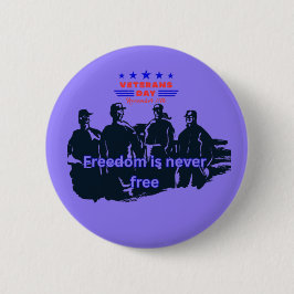 Freedom's Defenders light purple Ronde Button 5,7 Cm