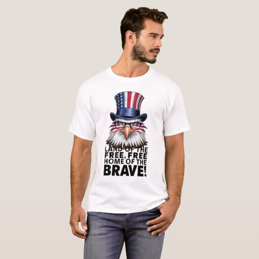 Freedom's Flight: Eagle Tribute T-Shirt" T-shirt (Voorkant volledig)